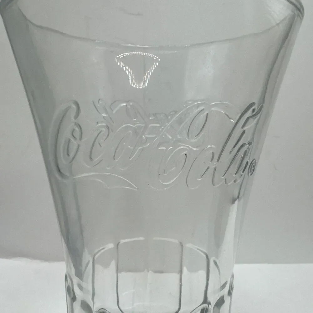 Vintage 1 Libby Coca Cola Clear Flared Glass Tumbler 16 oz 1 Brown One